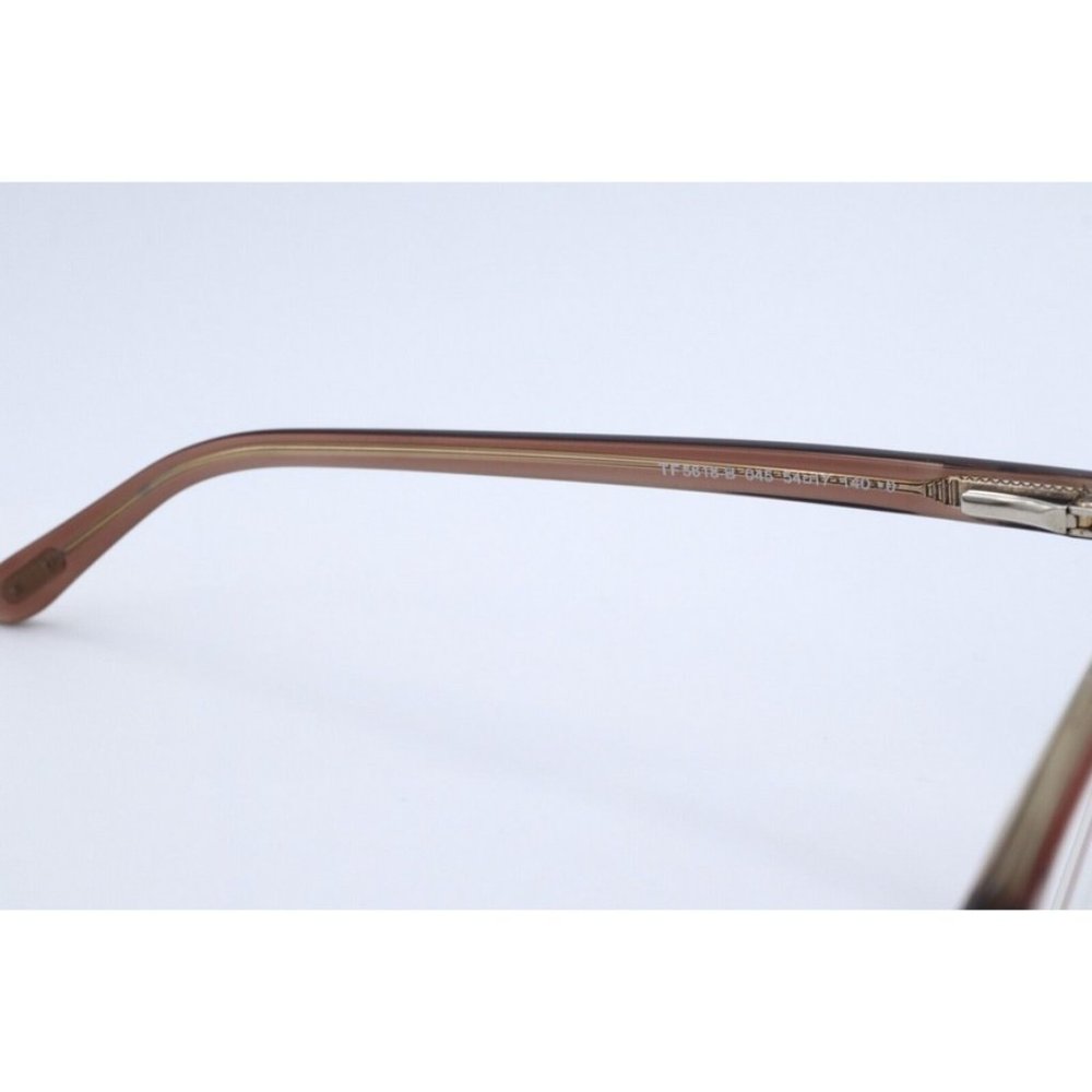 New Tom Ford TF 5618-B 045 Cat Eye Trans Brown Eyeglasses Clear Lenses 54mm - Picture 5 of 6